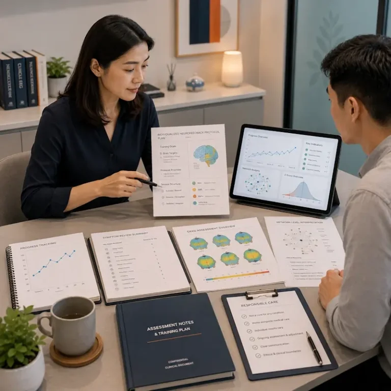 QEEG-guided neurofeedback protocol planning at Chiang Mai Neurofeedback Center